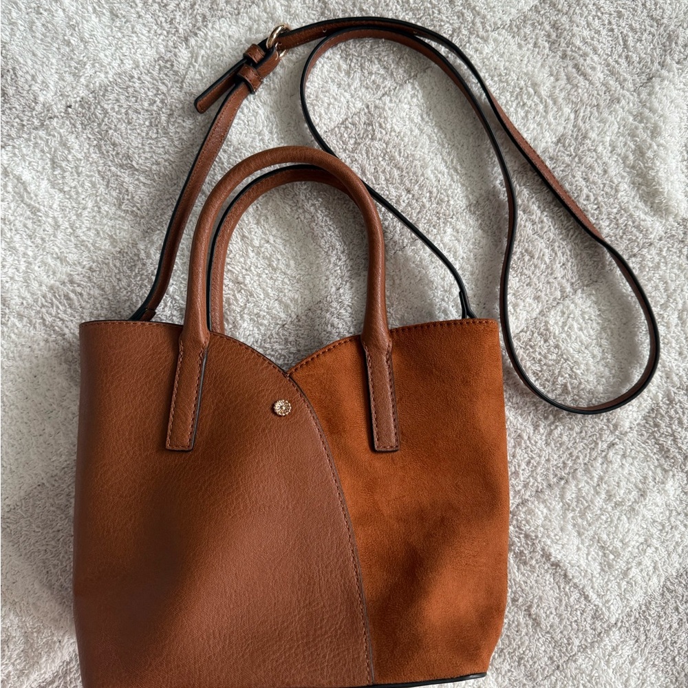 LC Lauren Conrad Brown Two-Tone crossbody/ purse
